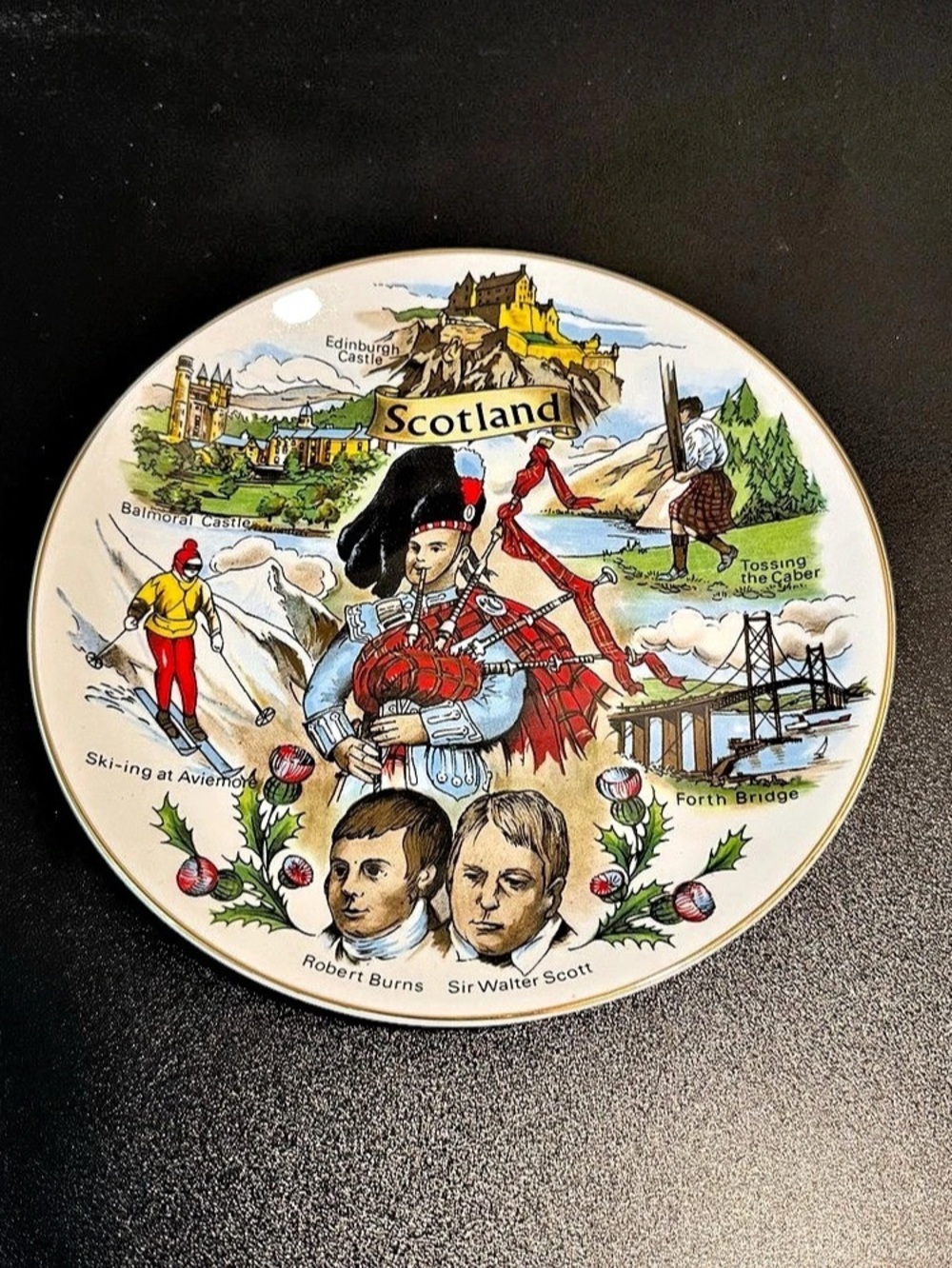 Vintage Scotland Collectable Plate